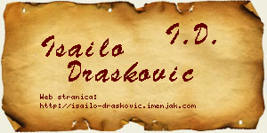 Isailo Drašković vizit kartica